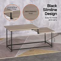 Coffee Table 2 Tier Split Level Stylish Modern Design 1.09m
